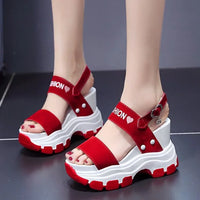 Women's Fairy Style Platform Wedge Sandals - Summer Thick Sole Heels