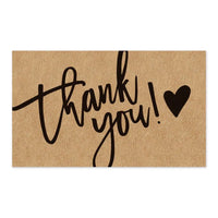 30PCS Online Retail Cardstock Package "Thank You For Your Order" Postcards Greeting Labels Kraft Paper Cards Express Appreciate