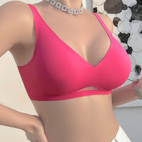 Jelly Gel Seamless Push-Up Bra | Wire-Free U-Back Bralette for Women