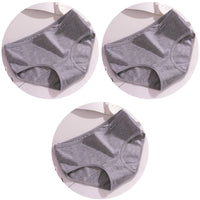Set de 3 Panties de Algodón - Ropa Interior de Talle Medio Tallas Plus