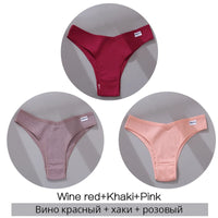 Set de 3 Panties de Algodón Hipoalergénico sin Costuras para Mujer