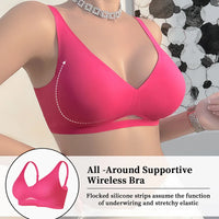Jelly Gel Seamless Push-Up Bra | Wire-Free U-Back Bralette for Women