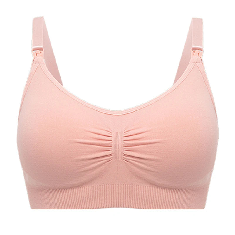 Plus Size Nursing Bra | Seamless Wire-Free Maternity Bralette with Removable Pads (M–XXL)