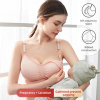 Plus Size Nursing Bra | Seamless Wire-Free Maternity Bralette with Removable Pads (M–XXL)