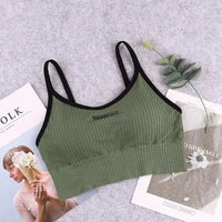 Women's Cotton Sports Bra | Soft Crop Top Tube Bra for Gym & Everyday Comfort