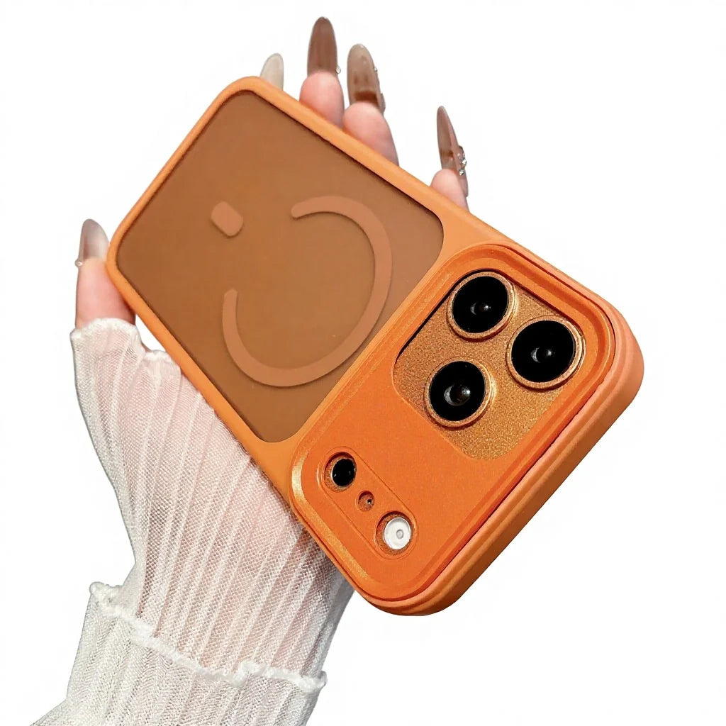 For 17 Pro Max Plain Matte Magnetic Protective Phone Case with AI Button