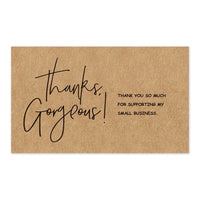 30PCS Online Retail Cardstock Package "Thank You For Your Order" Postcards Greeting Labels Kraft Paper Cards Express Appreciate