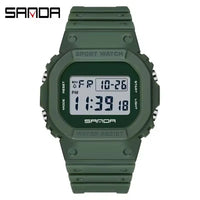 SANDA 2107 Boys Digital Sport Watch – Waterproof, Chronograph, Luminous, TPU Band