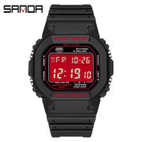 SANDA 2107 Boys Digital Sport Watch – Waterproof, Chronograph, Luminous, TPU Band