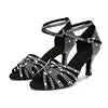 Women's Ballroom Latin Dance Shoes - Satin High Heel Dancing Shoes