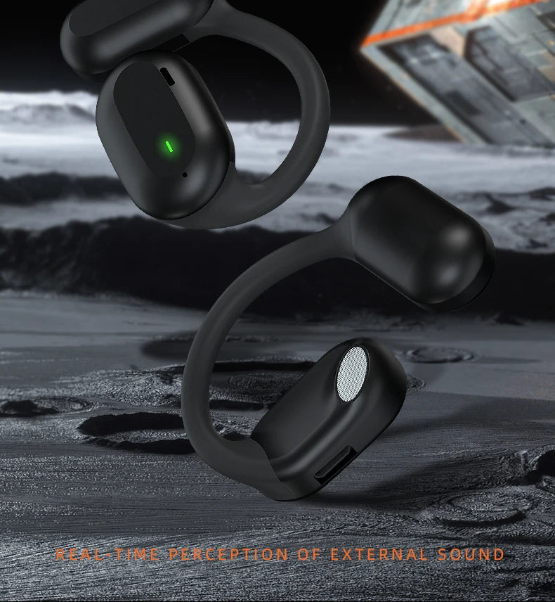 Yaomax Air9 Gaming Wireless Earphones | Bluetooth 5.3 AAC RGB Atmosphere Light IPX5 Smart Touch HiFi Ear-Hook