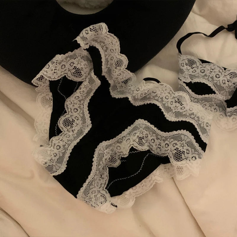 Wildness Lace Strapped Woman Panties Sexy Mature Ladies Underwear