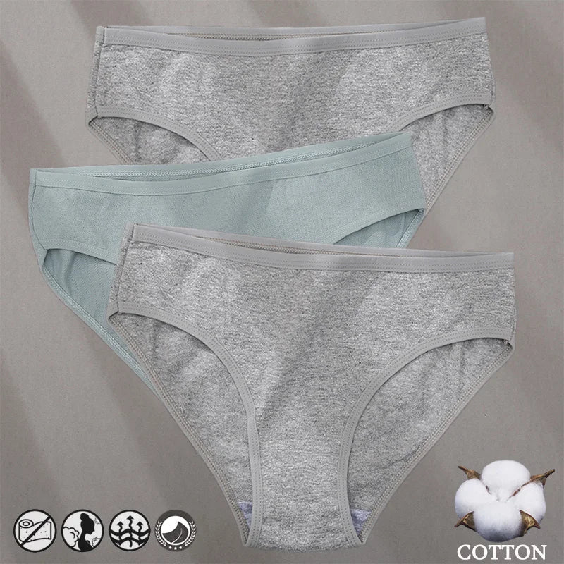 Bragas de Algodón Jacquard Hipoalergénicas para Mujer