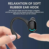 New Wholesale OEM Customized  Bt5.2 Ear-Mounted Stereo Wireless Sports Earphone Waterproof Earbud