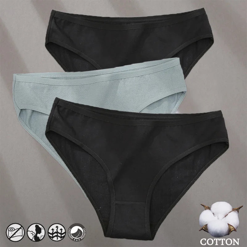 Bragas de Algodón Jacquard Hipoalergénicas para Mujer