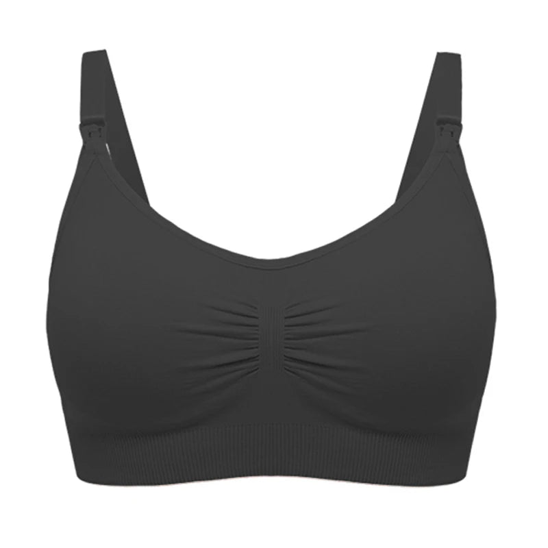 Plus Size Nursing Bra | Seamless Wire-Free Maternity Bralette with Removable Pads (M–XXL)