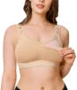Plus Size Nursing Bra – Adjustable Straps & Removable Cups Wire-Free Maternity Bra