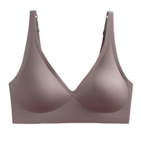 Push-Up Seamless Bra for Women | Wire-Free V-Neck Bralette with Removable Pads (S–3XL)
