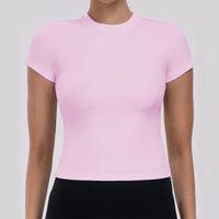 Women's Quick-Dry Crop Top | 4-Way Stretch Yoga & Running Shirt