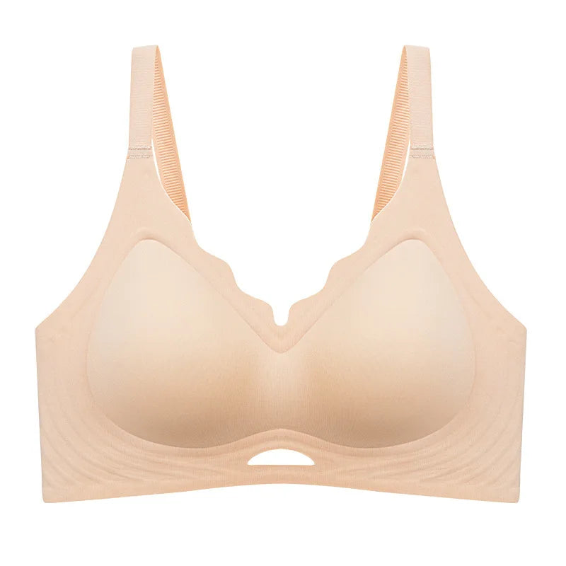 Full Coverage Jelly Bralette | Seamless Wire-Free Everyday Bra for Women | M–4XL