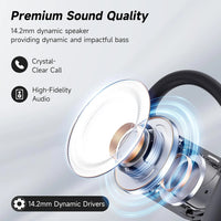 YYK-Q16 Wireless Air Conduction Earbuds – IPX5 Waterproof, LED Display, Bluetooth 6.1