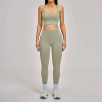 Women's 3-Piece Seamless Activewear Set — High Waist Tracksuit, Quick Dry Yoga Gym Wear