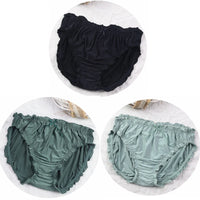 3-Pack Plus Size Ice Silk Modal Briefs – Soft High-Elasticity Women's Underwear (4XL–6XL)