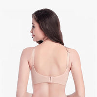 Seamless Front-Open Maternity Nursing Bra – One-Hand Access Removable Pads Breastfeeding Bra