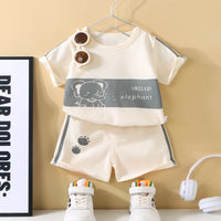 Kids Cotton Cartoon Summer 2-Piece Outfit Set
