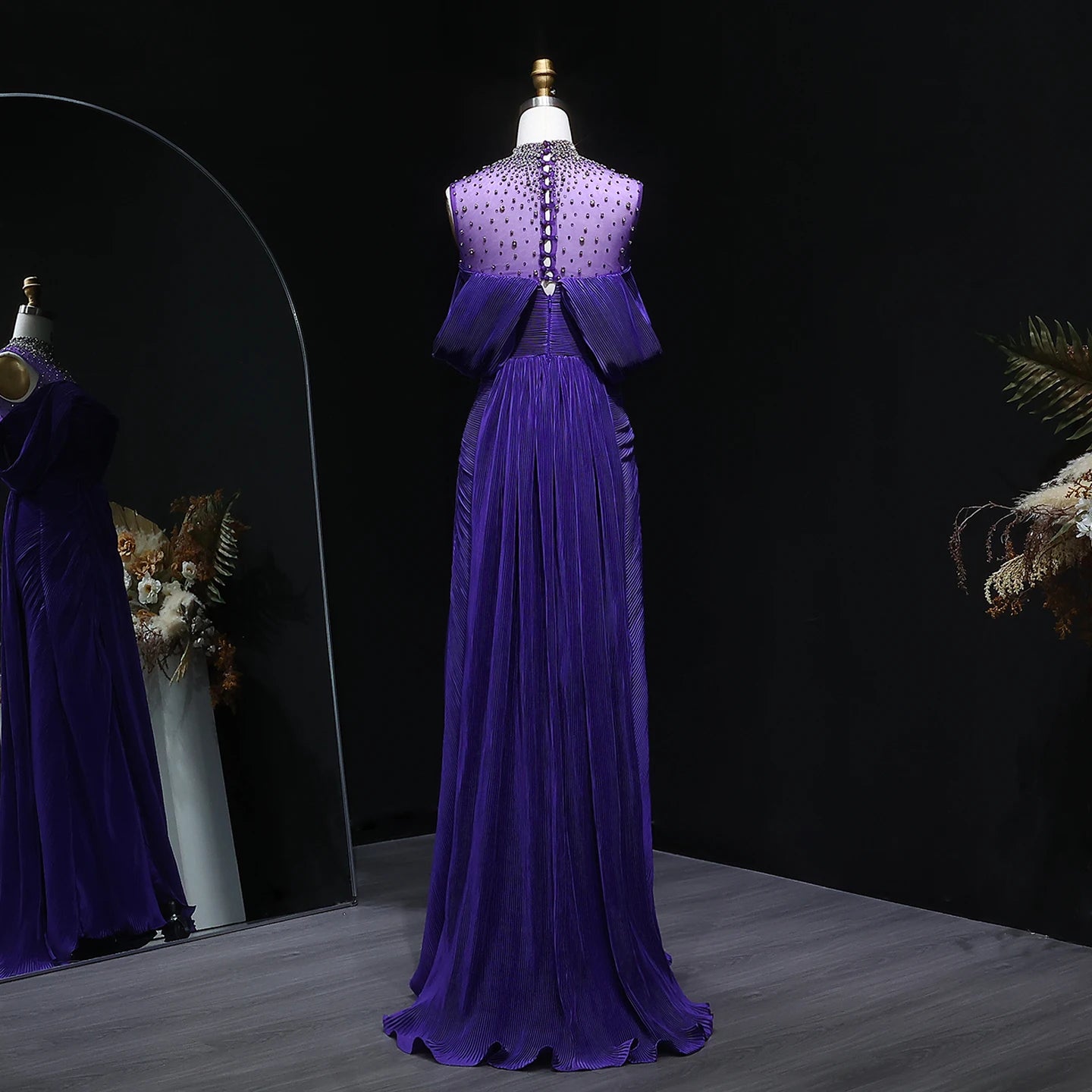 Sharon Said Off Shoulder Mermaid Gown with Train - Luxury Evening Dress