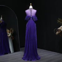 Sharon Said Off Shoulder Mermaid Gown with Train - Luxury Evening Dress