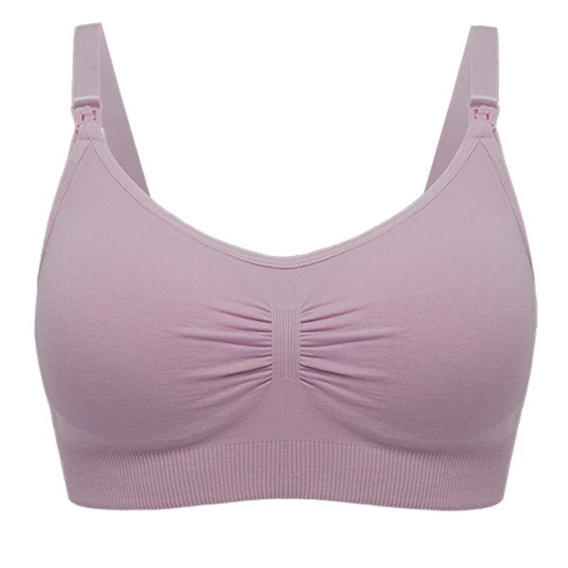 Plus Size Nursing Bra | Seamless Wire-Free Maternity Bralette with Removable Pads (M–XXL)