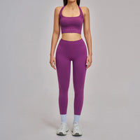 Women's 3-Piece Seamless Activewear Set — High Waist Tracksuit, Quick Dry Yoga Gym Wear