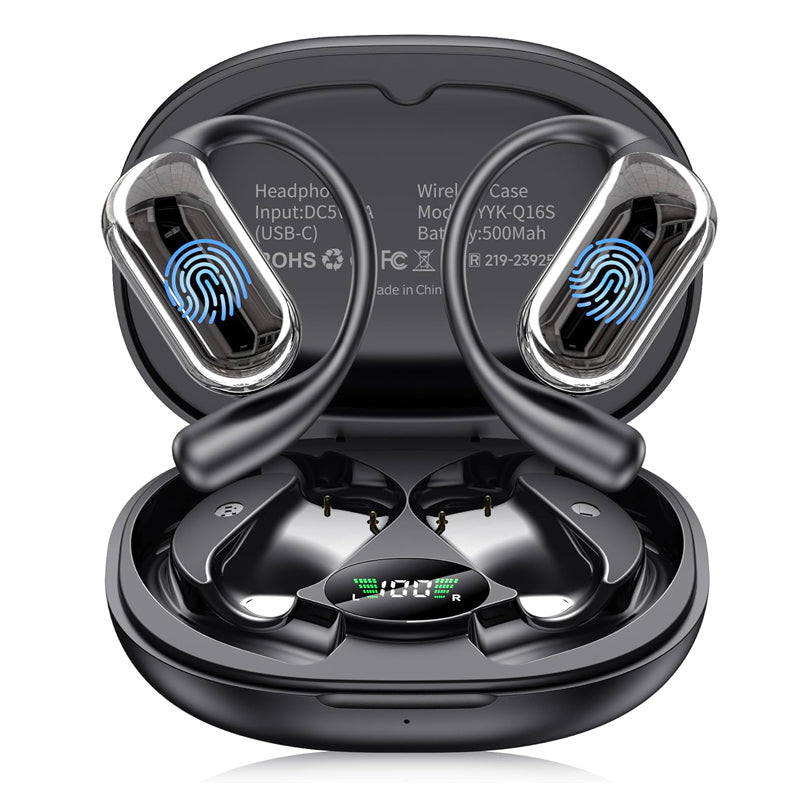 AI Translator Earbuds – 144 Languages, OLED Display, Bluetooth 5.4, CE/FCC Certified | Travel & Business