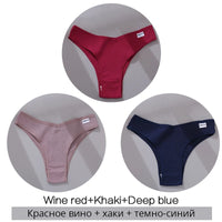 Set de 3 Panties de Algodón Hipoalergénico sin Costuras para Mujer