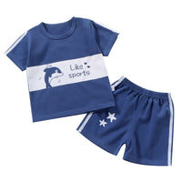 Kids Cotton Cartoon Summer 2-Piece Outfit Set