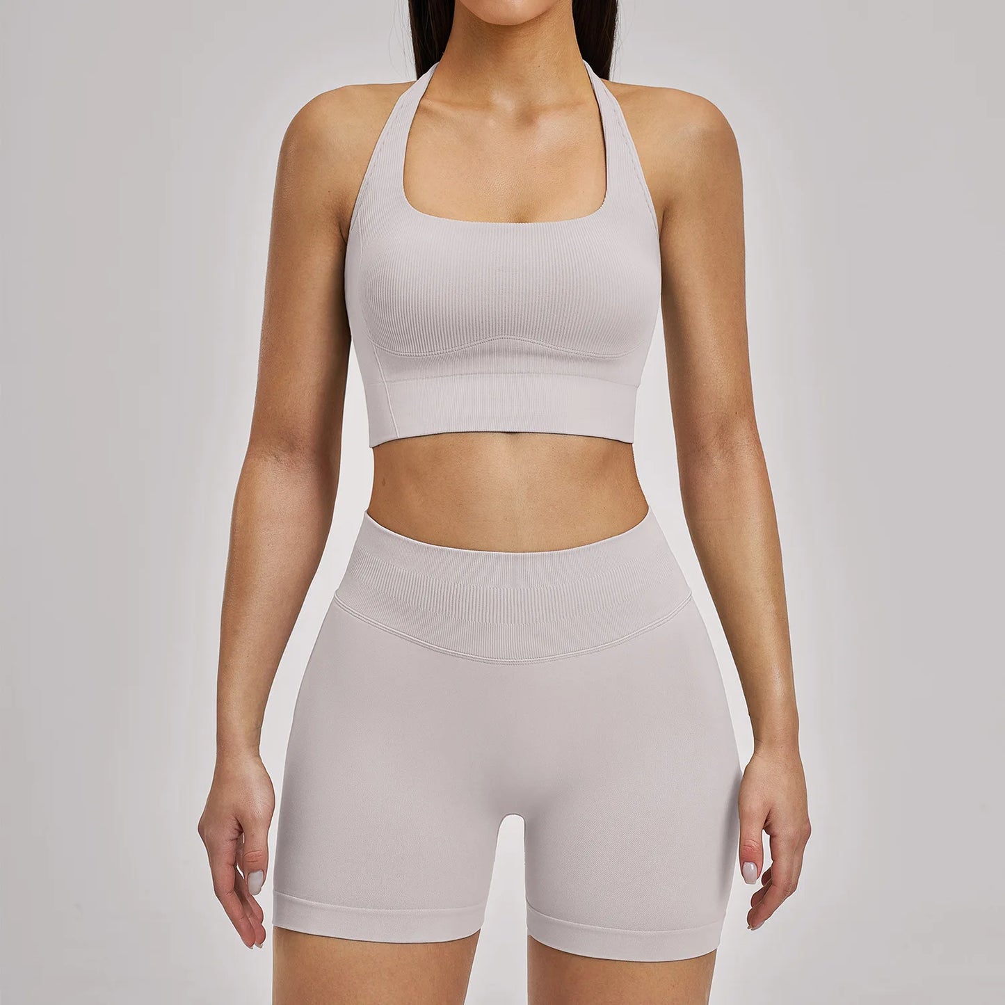 Women's 3-Piece Seamless Activewear Set — High Waist Tracksuit, Quick Dry Yoga Gym Wear