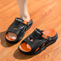 Ehanking Men's Classic Platform EVA Slides - Quick-Dry Beach Sandals