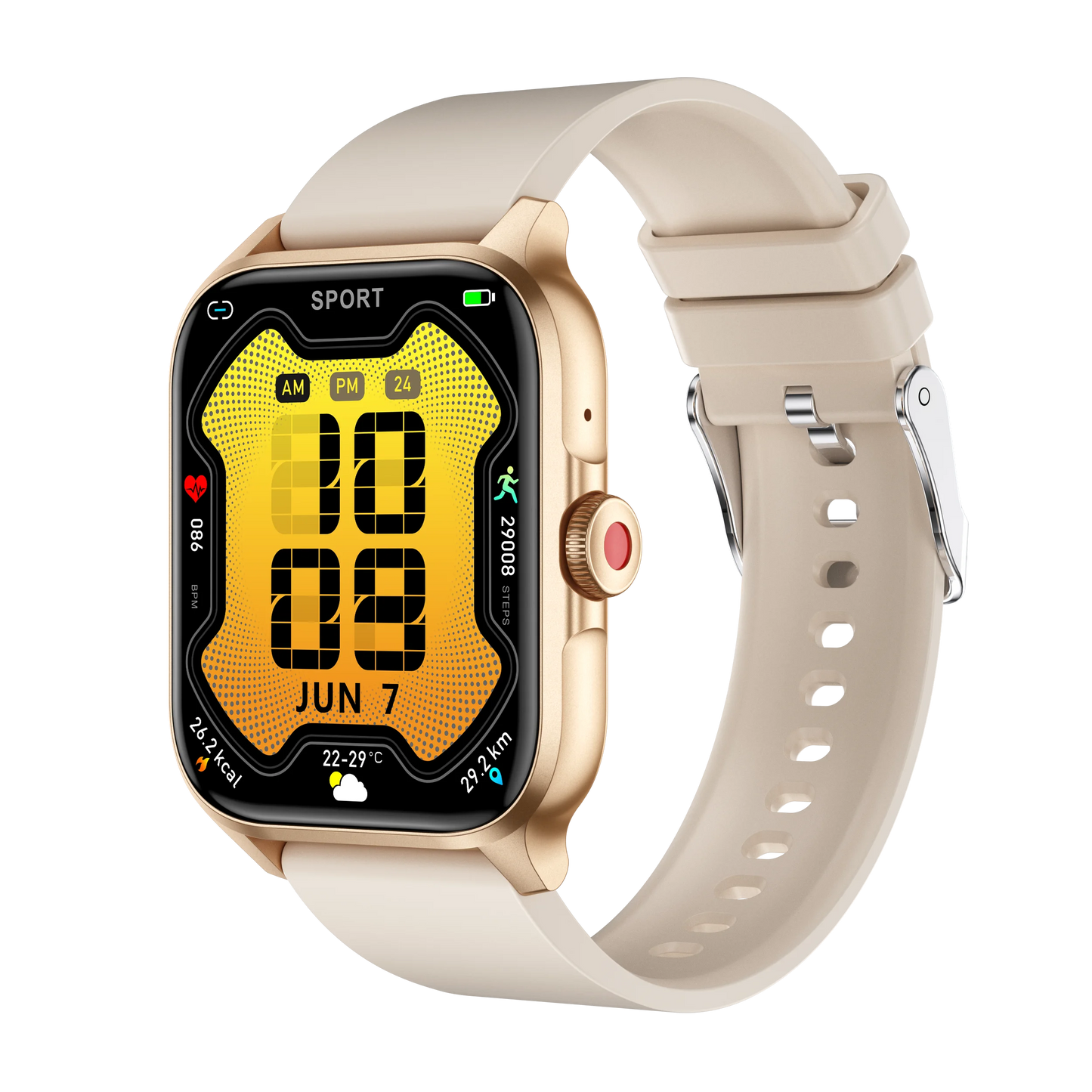 1.85" IP68 Sports Smart Watch – Bluetooth Calling, Heart Rate, AI Voice & Multi-Sport Tracker