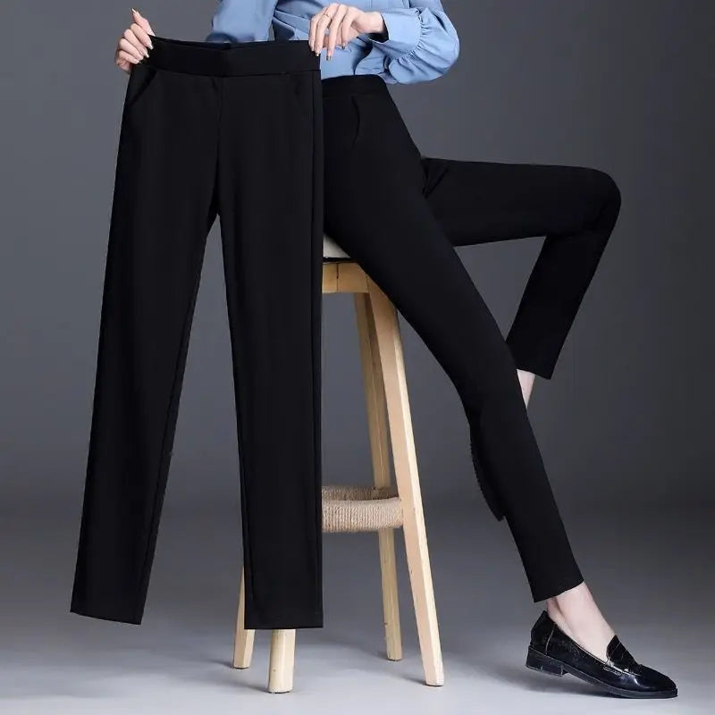 Pantalones Casuales de Algodón para Mujer - Bordados Estilo Boho