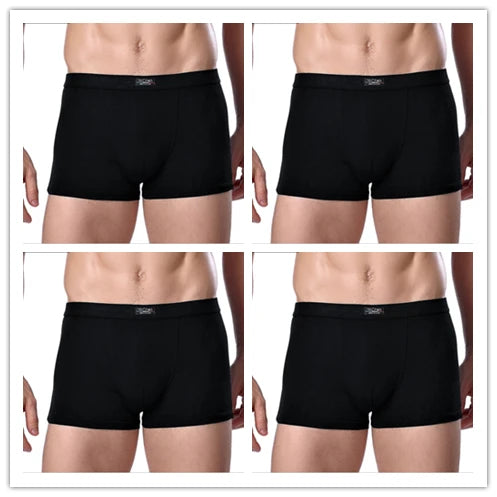 Men's Bamboo Boxer Shorts – 4-Pack Soft & Breathable Underwear (L–XXXL)