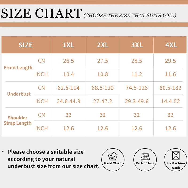 Plus Size Wireless Sports Bra | Seamless Push-Up, Low Back | Sizes XL–4XL