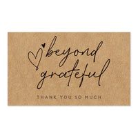 30PCS Online Retail Cardstock Package "Thank You For Your Order" Postcards Greeting Labels Kraft Paper Cards Express Appreciate