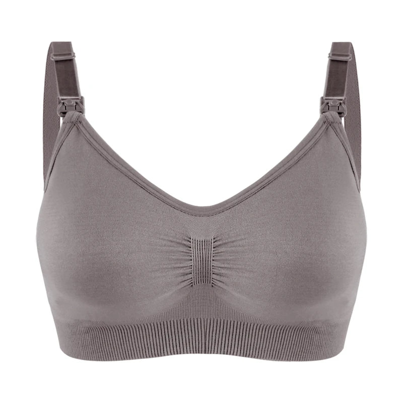 Plus Size Nursing Bra | Seamless Wire-Free Maternity Bralette with Removable Pads (M–XXL)