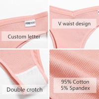 Set de 3 Panties de Algodón Hipoalergénico sin Costuras para Mujer