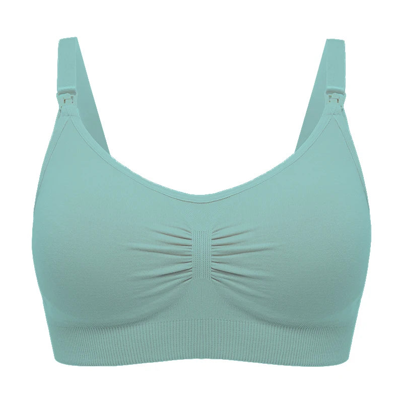 Plus Size Nursing Bra | Seamless Wire-Free Maternity Bralette with Removable Pads (M–XXL)