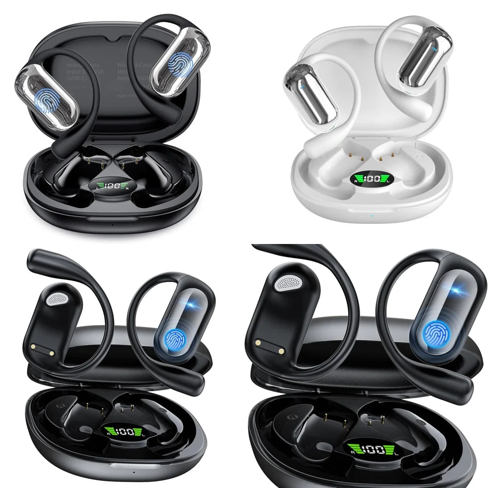 AI Translator Earbuds – 144 Languages, OLED Display, Bluetooth 5.4, CE/FCC Certified | Travel & Business