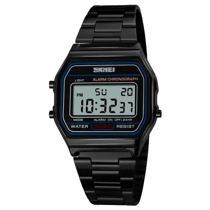 SKMEI 1123 Men's Slim Digital Watch – Perfect Gift for Him | Stainless Steel, Waterproof
