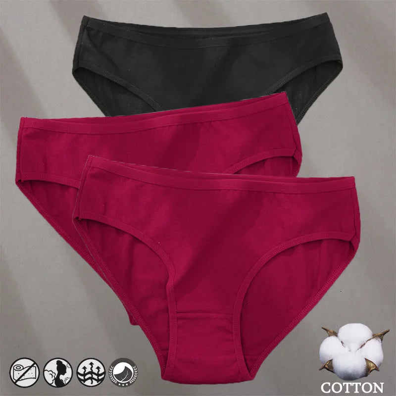Bragas de Algodón Jacquard Hipoalergénicas para Mujer