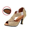 Zapatos de Baile Latino con Diamantes - Salsa Tango Mujer